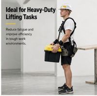 AA EXO TECH Exosquelette passif métallique haute résistance pour la manipulation assistée, utilisation intérieure/extérieure, protection de sécurité