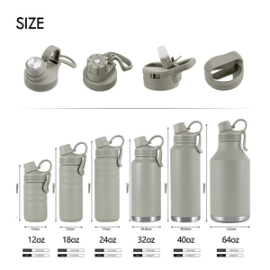 Botol air stainless steel mewah kapasitas besar 40oz logo kustom