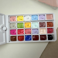 Nouvel Arrivage Transfrontalier : Vernis à Ongles Gel Rotatif à 24 Compartiments, Facile à Estomper pour Effets Dégradés ; Type Transfert Pat-pat