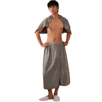 Serviette de Bain Luxe Premium Ultra Douce en Microfibre, Robe de Bain Spa Enveloppante
