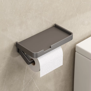 Dispensador de Papel Higiénico con Estante, para Colgar en la Pared del Baño o Cocina, Fácil de Instalar, Venta al Por Mayor - Product Image 5