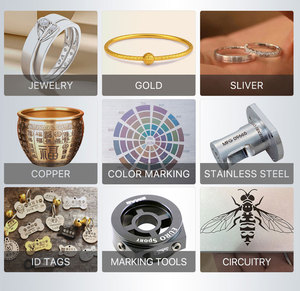 معدات ليزر للوحة معدنية 20 واط و 50 واط ، ماكينة وضع العلامات البلاستيكية مع علامة كلب معدنية من الفولاذ المقاوم للصدأ FDA - Product Image 3