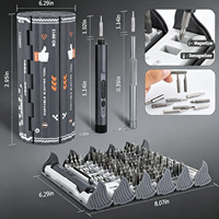 Kit de réparation pour iPhone : Mini tournevis électrique de précision 127-en-1 avec réglages de couple 3,7 V, éclairage LED et pince à épiler