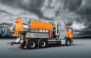 Camion di aspirazione delle acque reflue sottovuoto per materiale a secco con serbatoio rotondo 12 m3 da montare su camion o rimorchio - Product Image 5