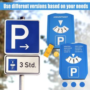 Disco de estacionamiento de plástico para coches de Alemania con chips integrados para carritos de compra y raspador de hielo con temporizador - Product Image 3