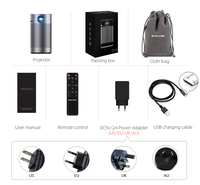 Mini projecteur LED DLP BYINTEK P7 pour téléphone Wifi Smartphone de poche Cinéma 4K Petit projecteur avec batterie pour le camping