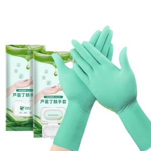 Guantes desechables de nitrilo de 12 pulgadas, blancos, resistentes al aceite, ácido y álcali, impermeables, para uso doméstico en la cocina - Product Image 2