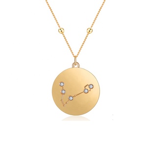 Belle Gioielli di Moda Unisex 925 Sterling Silver Pendente Della Collana per le donne con il segno Zodiacale di Disegno - Product Image 5