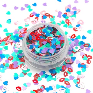Nail Glitters Paillettes Mixtes en Forme de Coeur Holographique Neon Star Chunky Glitter Flakes pour le Maquillage Artisanat Ongles en Résine - Product Image 4