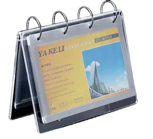 Porte-calendrier en perspex transparent, sur mesure, avec crochet métallique et poches en pvc, vente en gros, livraison gratuite