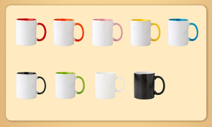 Mug en céramique mignon avec motif de fraises et de fleurs, 10 oz (300 ml), pour thé, café, lait et flocons d'avoine, cadeau promotionnel - Product Image 3