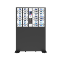 Máquina Expendedora de Cargadores para Celulares GIA con 32 Compartimentos, Carga Súper Rápida PD20W Opcional con Base Completa