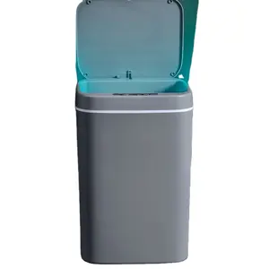 Poubelle à ordures intelligente et automatique, nouveau design, poubelle en plastique sans contact, poubelles à déchets, poubelles à déchets, 2022