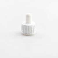 Bouchons compte-gouttes inviolables en plastique de 28mm avec pipette en verre pour bouteille de sirop ambré de 30ml
