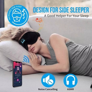Mascarilla de ojos con auriculares inalámbricos, máscara con Bluetooth, cómoda memoria foam3D, para dormir - Product Image 5