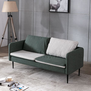Sofá de 2 Plazas de Diseño Moderno y Minimalista con Bloques de Color, Sofá Seccional Pequeño para Sala de Estar con Comodidad Exquisita - Product Image 3