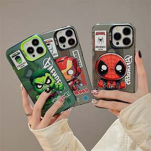 Étui de téléphone transparent en PC avec design de dessin animé Spider-Man, étanche, antichoc, compatible avec la charge sans fil pour 17/16/15/14 Pro - Product Image 2