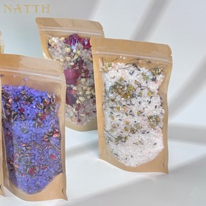 Sels de bain de l'Himalaya et sels d'Epsom aux huiles essentielles: guérison par l'aromathérapie, plus fleurs séchées pour le rajeunissement du corps et de l'âme - Product Image 3
