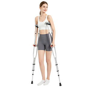 Béquille sous-aisselle Langhe en alliage d'aluminium, hauteur réglable, antidérapante, pour personnes âgées souffrant de fractures - Product Image 4