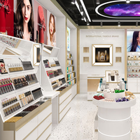 02-DYaS003-B Présentoir LED Écologique Personnalisable pour Cosmétiques et Produits K-Beauty – Idéal pour l'Aménagement de Magasins de Détail