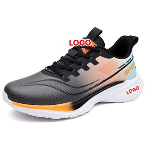 Usine <span class=keywords><strong>de</strong></span> chaussures OEM/ODM, chaussures <span class=keywords><strong>de</strong></span> marche décontractées légères, semelle extérieure en EVA souple, logo en <span class=keywords><strong>PVC</strong></span> sur la languette et le <span class=keywords><strong>quart</strong></span> <span class=keywords><strong>de</strong></span> la chaussure - Product Image 1