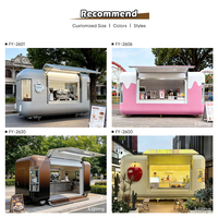 Remorque alimentaire personnalisée JINLIJING DOT homologuée CE, cuisine mobile entièrement équipée, camion de crêpes, café et glaces à vendre
