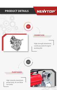 Bomba de Agua a <span class=keywords><strong>Gasolina</strong></span> Industrial de 7HP 170F, de Gran Capacidad (54m3/h), para Drenaje Agrícola - Product Image 6