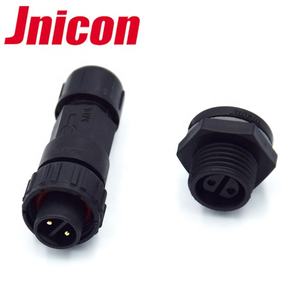 ขั้วต่อ IP68แบบวงกลมติดแผงพลาสติกกันน้ำช่องเสียบ2ขา jnicon - Product Image 2