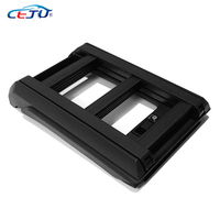 Kits de carrosserie de voiture en acier aluminium noir fenêtre latérale arrière échelle de support de tente de toit pliante pour Wuling Baojun Yep E260S 2023-2025