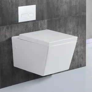 Empolo thiết bị vệ sinh khách sạn phòng tắm WC trắng gốm tròn tankless Treo tường treo treo treo nhà vệ sinh bát