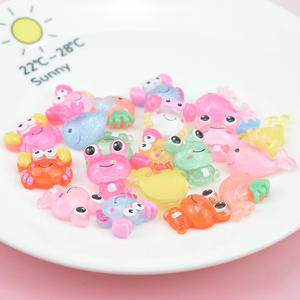 レジンフロッグクラップクジラレジンチャームカボションスライム手作りDIY携帯電話キッズヘアクラフト装飾 - Product Image 2