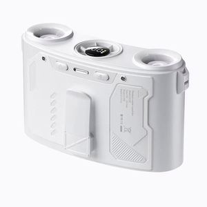 Ventilateur portable de ceinture/bureau à alimentation directe usine, 8000 mAh rechargeable avec affichage numérique LED et lumière, haute vitesse, pour travaux extérieurs - Product Image 6