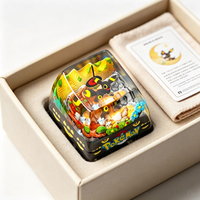 customized for Pokemoned Um-breon Resin Artisan Keycap 3D Sculpture Mechanical Keyboard Mechanical Japanese Anime Gaming Keycaps