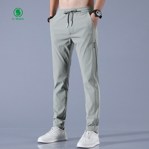 Pantalon de <span class=keywords><strong>jogging</strong></span> d'été décontracté pour hommes pantalon de survêtement léger tricoté été long pantalon de sport de <span class=keywords><strong>jogging</strong></span> pour hommes vente en gros - Product Image 2