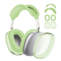Étui en silicone 4 en 1 pour AirPods Max Clear TPU Ear Pad Ear Cups Headband Cover for AirPods Max Headphones Silicone Protector