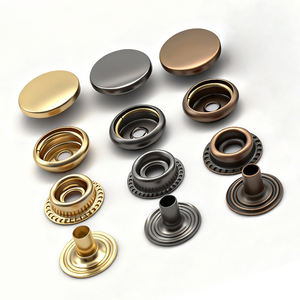 थोक 10 मिमी 12 मिमी 13 मिमी 15 मिमी 4 भागों जस्ता मिश्र धातु टिकाऊ प्रेस स्नैप कपड़े के लिए - Product Image 4