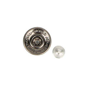 Custom logo Clothing Brass Metal <b>Button</b> Antique Copper Jeans Rivet Denim Jacket Man Denim Pant <b>Button</b> - Product Image 3