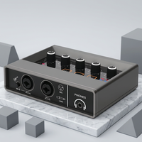 Interfaz de Audio USB Rayco Q-16 de Alta Calidad, Tarjeta de Sonido de Estudio, Metal+ABS, Dispositivo de Grabación Directa de Voz Ajustable, Cableado