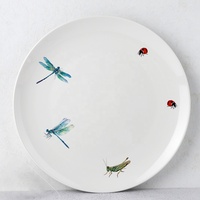 Assiette de Table en Céramique Porcelaine Blanche Ronde Personnalisée Pas Chère en Gros pour Restaurant, Hôtel, Cuisine, Mariage