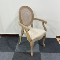 Chaise de banquet de mariage confortable avec accoudoirs en bois, design moderne, reticulum