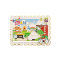 Aimants de réfrigérateur 3D en alliage personnalisés, durables, pour la décoration intérieure, souvenirs européens, avec logo couleur personnalisé, promotionnels, vente en gros de Chine