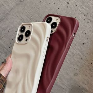 เคสโทรศัพท์ลายคลื่นสีขาวและสีไวน์แดงที่ไม่ซ้ำใครสำหรับ iPhone 15 PRO MAX 16 15 14 13 12 11ใหม่เคสนิ่มสำหรับเด็กผู้หญิงและสุภาพสตรี - Product Image 3