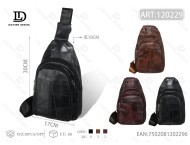 Borsa da petto da uomo in microfibra, pelle sintetica, chiusura con cerniera, unisex, per tutte le stagioni - Product Image 3