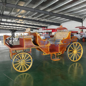 Populaire Calèche Électrique à Motif Bois pour Visites Touristiques en Station Balnéaire, Calèche de Qualité Supérieure pour Transport Spécialisé - Product Image 2