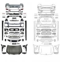 Upgrade Body Kit Bumper Depan & Belakang Berkualitas Tinggi untuk BMW Seri 7 G12 Ubah Model Lama ke Model Baru