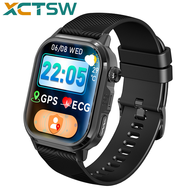 CARDIGO GPS+ECG IP68 SOS AMOLED Touchscreen Smart Health Watch Voice Assistant 1GB 188 Sports Sleep Monitoring Body Fat Analysis