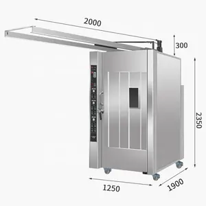 Horno para asar pollo grande, equipo de horneado de granos carnosos, cerdo, ternera, cerdo, cerdo entero LPG