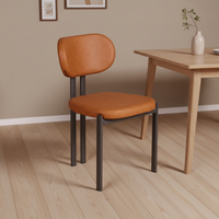 Chaise de salle à manger moderne en acier, chaise d'appoint pour café, restaurant, hôtel