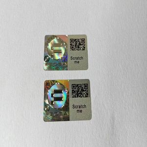 Autocollant adhésif holographique personnalisé découpé sur mesure, logo en vinyle laser arc-en-ciel, impression décorative à effet holographique - Product Image 1