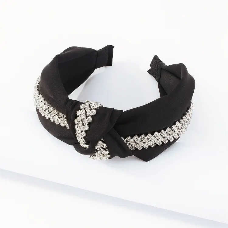 Elegant Diamante Chain Hair Band Fancy Stone Crystal Headband Women Hair Accessories